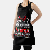 Barkeeper Ugly Christmas Sweater Geschenk Funny Ba Schürze (InSitu)