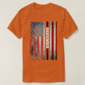 Barkeeper US-Flagge T-Shirt (Design vorne)