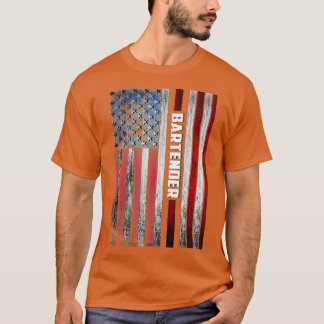 Barkeeper US-Flagge T-Shirt