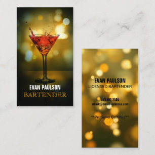 Barkeeper Visitenkarte