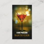 Barkeeper Visitenkarte (Vorderseite)