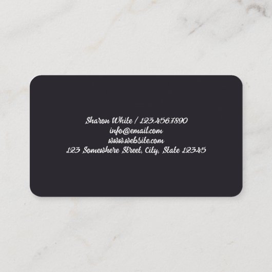 Barkeeper Visitenkarte (Rückseite)