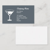 Barkeeper-Visitenkarte mit Cocktail-Logo Visitenkarte (Vorne/Hinten)