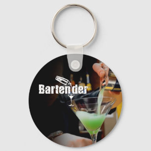 Barkeeper Visitenkarte Schlüsselanhänger