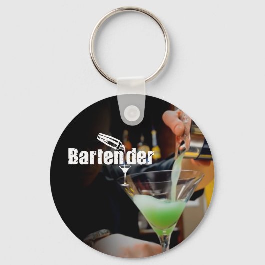 Barkeeper Visitenkarte Schlüsselanhänger (Vorderseite)