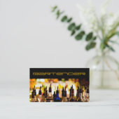 Barkeeper-Visitenkarte Visitenkarte (Stehend Vorderseite)