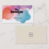 Barkeeper-Visitenkarte Visitenkarte (Vorne/Hinten)