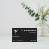 Barkeeper-Visitenkarte Visitenkarte (Stehend Vorderseite)