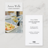 Barkeeper-Visitenkarte Visitenkarte (Vorne/Hinten)