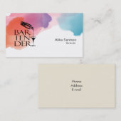 Barkeeper-Visitenkarte Visitenkarte (Vorne/Hinten)