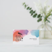 Barkeeper-Visitenkarte Visitenkarte (Stehend Vorderseite)