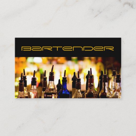 Barkeeper-Visitenkarte Visitenkarte (Vorderseite)