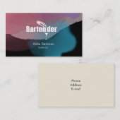 Barkeeper-Visitenkarte Visitenkarte (Vorne/Hinten)