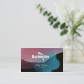 Barkeeper-Visitenkarte Visitenkarte (Stehend Vorderseite)