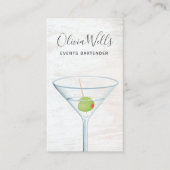 Barkeeper-Visitenkarte Visitenkarte (Vorderseite)