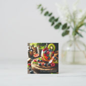 Barkeeper-Visitenkarten Quadratische Visitenkarte (Stehend Vorderseite)