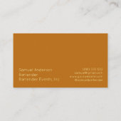 Barkeeper-Visitenkarten Visitenkarte (Rückseite)