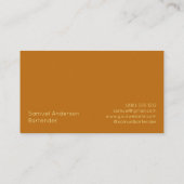 Barkeeper-Visitenkarten Visitenkarte (Rückseite)