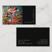 Barkeeper-Visitenkarten Visitenkarte (Vorne/Hinten)