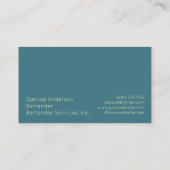 Barkeeper-Visitenkarten Visitenkarte (Rückseite)