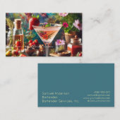 Barkeeper-Visitenkarten Visitenkarte (Vorne/Hinten)