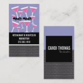 Barkeeper-Visitenkarten Visitenkarte (Vorne/Hinten)