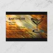 Barkeeper-Visitenkarten Visitenkarte (Vorderseite)