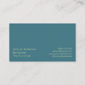 Barkeeper-Visitenkarten Visitenkarte (Rückseite)