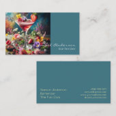 Barkeeper-Visitenkarten Visitenkarte (Vorne/Hinten)