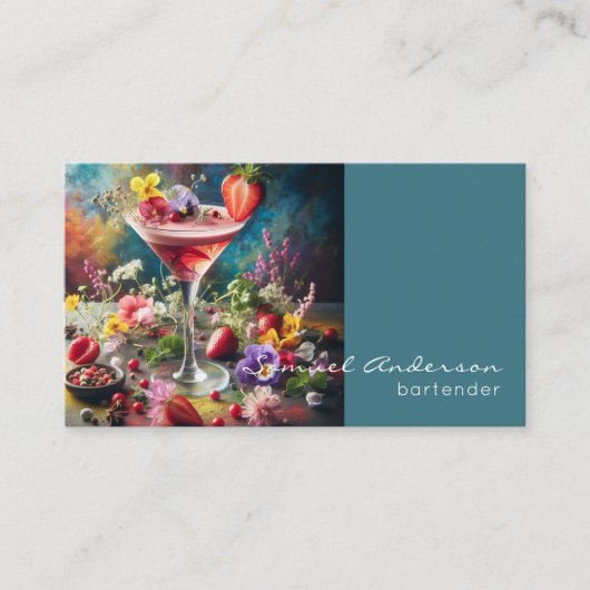 Barkeeper-Visitenkarten Visitenkarte (Vorderseite)