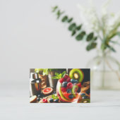 Barkeeper-Visitenkarten Visitenkarte (Stehend Vorderseite)