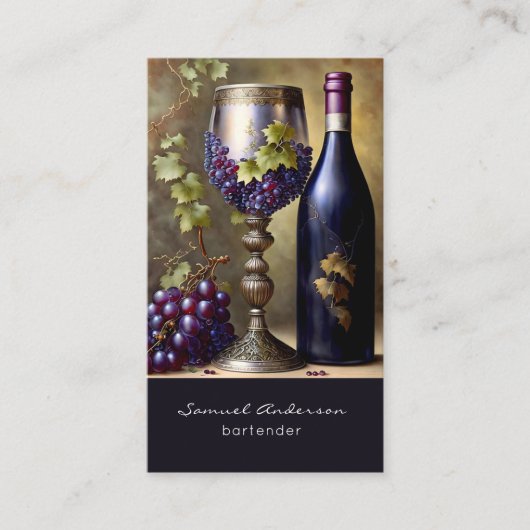 Barkeeper-Visitenkarten Visitenkarte (Vorderseite)