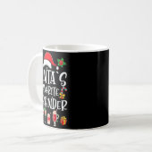 Barkeeper Weihnachtsgeschenk Santas Lieblingsbarke Kaffeetasse (Vorderseite Links)