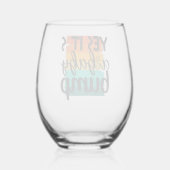 Barkeeper Weinglas Ohne Stiel (Rückseite)