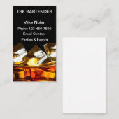 Barkeeper-Whisky-Glas Visitenkarte (Vorne/Hinten)