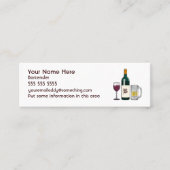 Barkeeper White Mini Visitenkarte (Vorderseite)