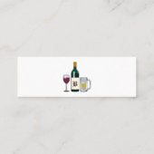 Barkeeper White Mini Visitenkarte (Rückseite)
