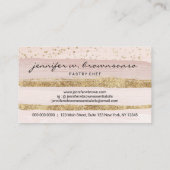 Barkeeper Wine Restaurant Glitzer Visitenkarte (Rückseite)