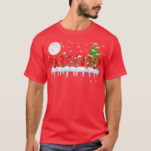 Barkeeper Xmas Tree Light Leopard Weihnachtsmannmü T-Shirt