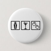 Barkeepercocktail-Party Button (Vorderseite)