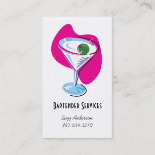 Barkeepermartini glass_fuchsia visitenkarte