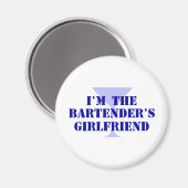 Barkeepers Freundin Magnet (Vorderseite/Rückseite)