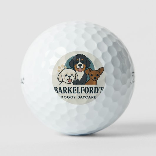 Barkelford's Titleist ProV1 Doggy Daycare golf bal Golfball (Vorderseite)