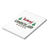 Barken in einem Winter Wonderland - Hundestweihnac Notizblock (Rotiert)