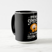 Barken Spider Heard selten gesehen lustige Hallowe Tasse (Vorderseite Links)