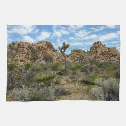 Barker Dam Loop Trail im Joshua-Tree-Nationalpark Geschirrtuch (Horizontal)