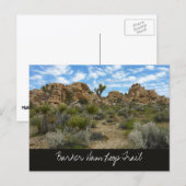 Barker Dam Loop Trail im Joshua-Tree-Nationalpark Postkarte (Vorne/Hinten)