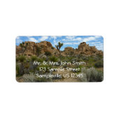 Barker Dam Loop Wandern im Joshua Tree Nationalpar Adressaufkleber (Vorne)