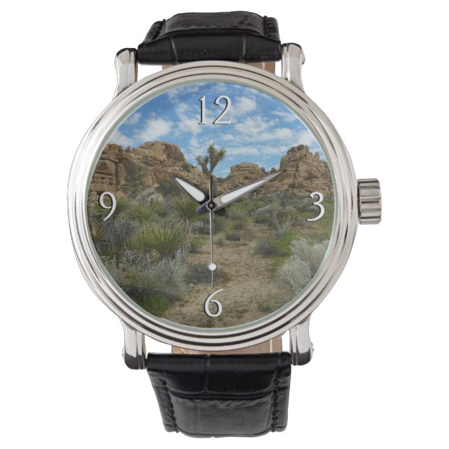 Barker Dam Loop Wandern im Joshua Tree Nationalpar Armbanduhr (Vorderseite)