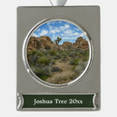 Barker Dam Loop Wandern im Joshua Tree Nationalpar Banner-Ornament Silber (Vorderseite)